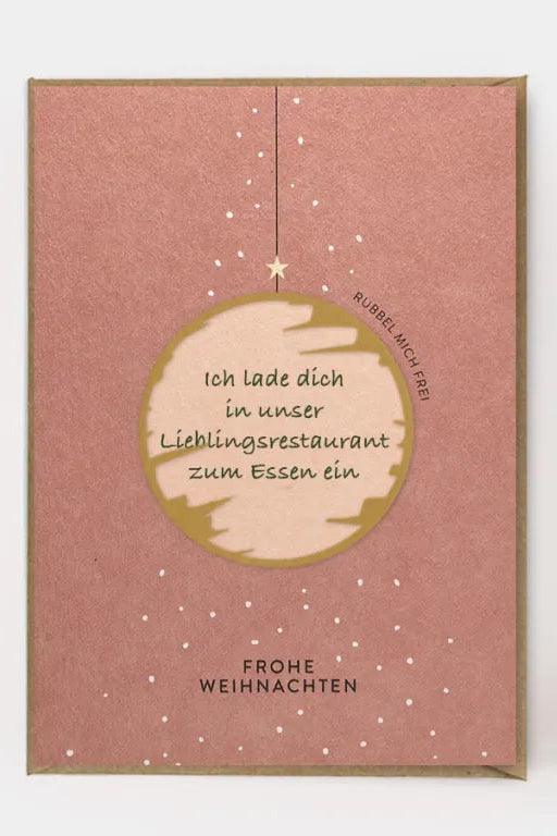 Rubbelkarte - Frohe Weihnachten