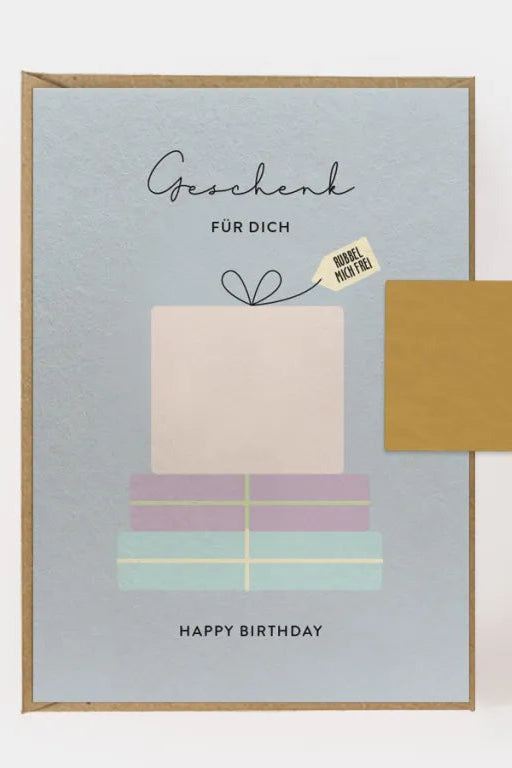 Rubbelkarte - Geschenk für Dich