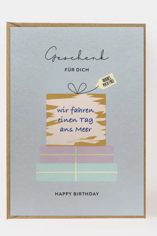 Rubbelkarte - Geschenk für Dich