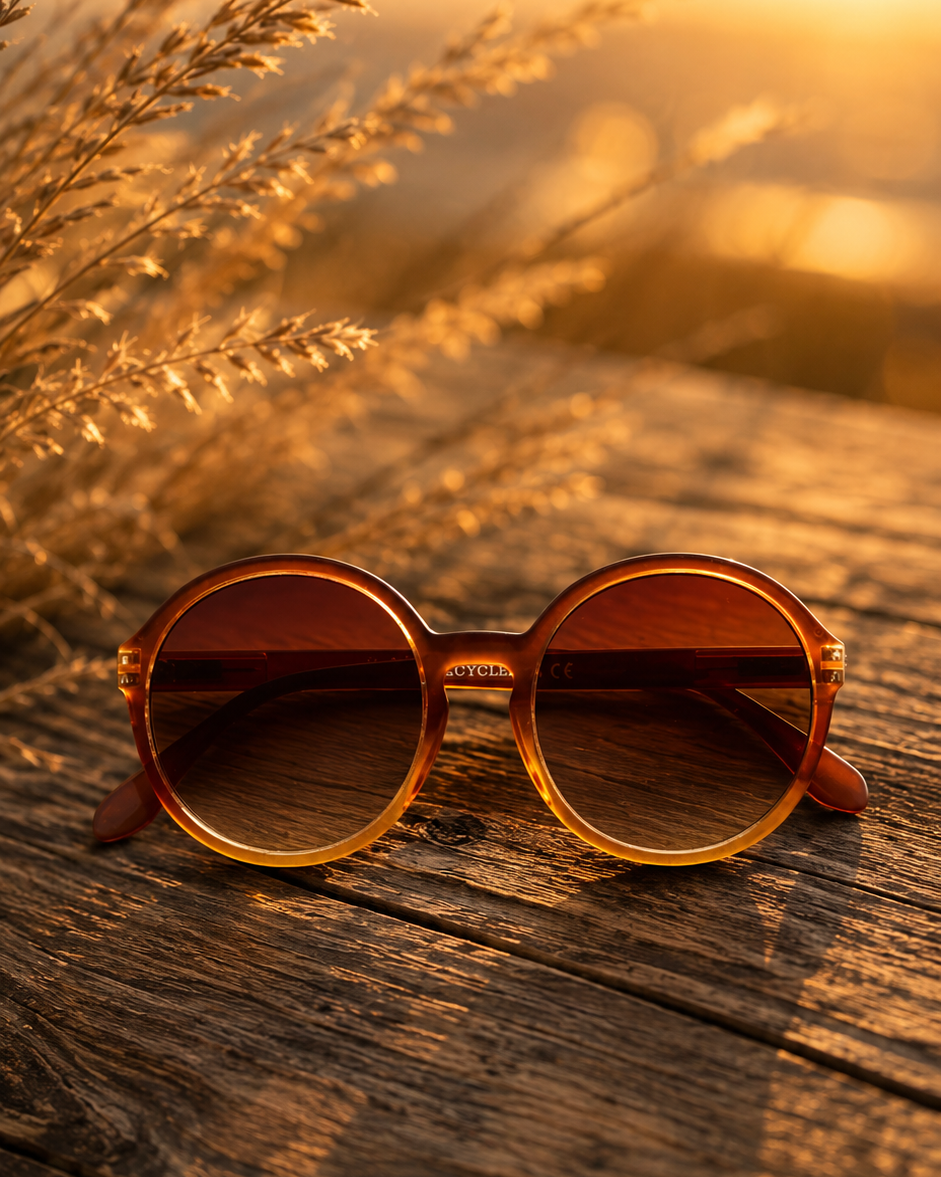 Sonnenbrille - Diva - caramel