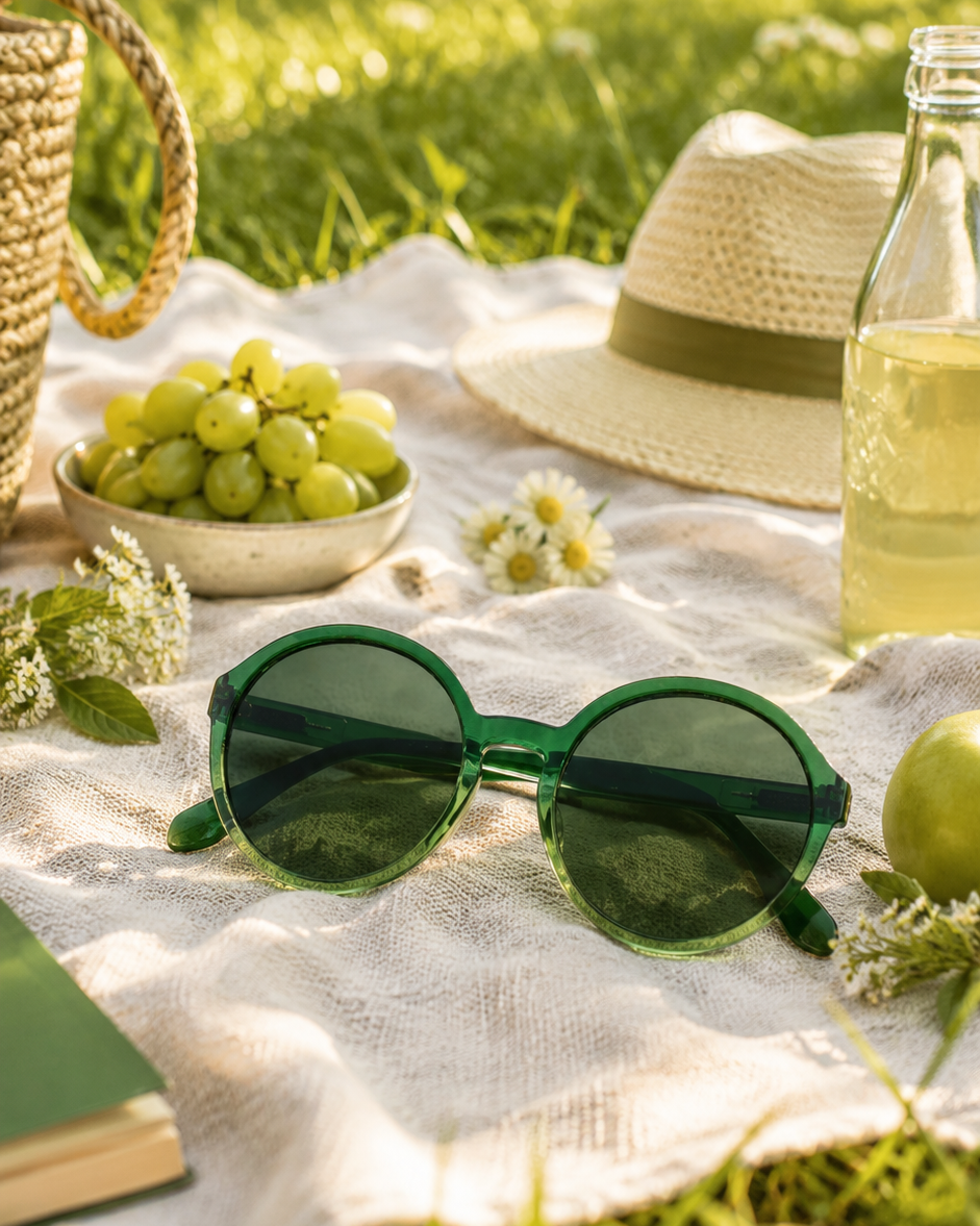 Sonnenbrille - Diva - green fade