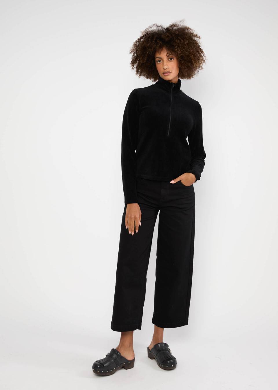 Langarm- Shirt - Jolly Troyer - fine needle black