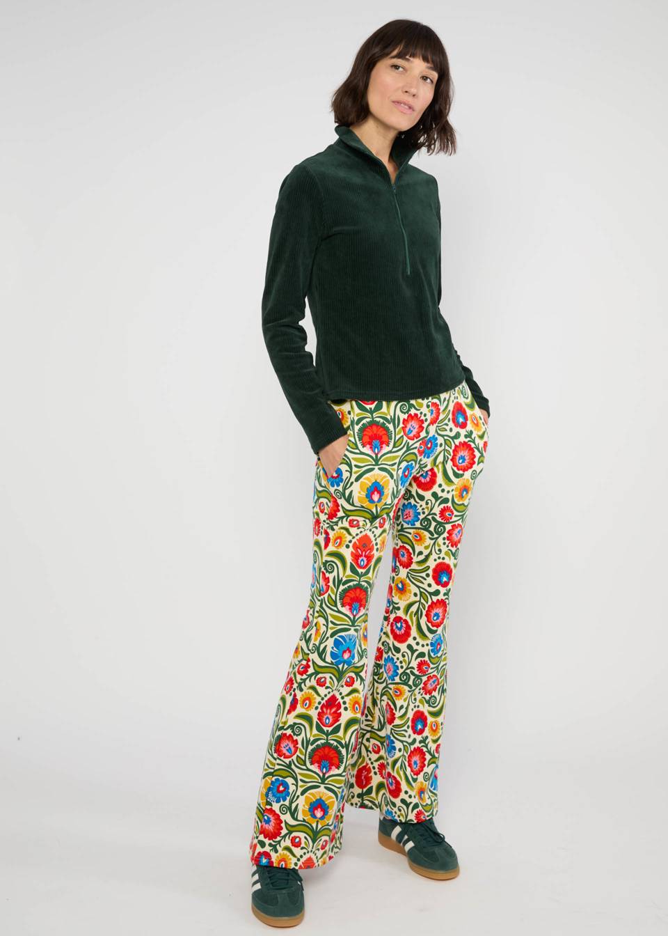 Langarm- Shirt - Jolly Troyer - fine needle green