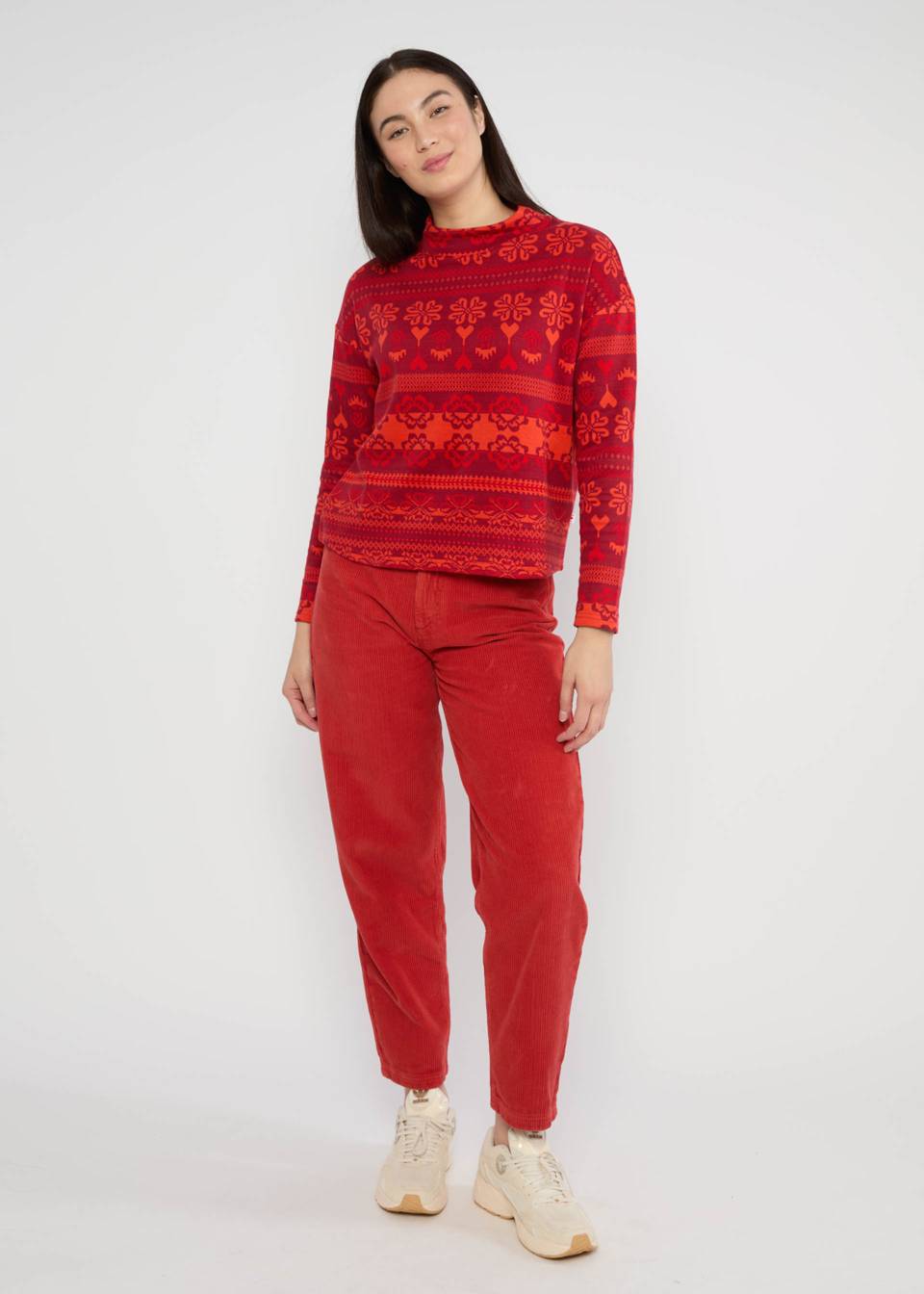Pullover - Warm up Turtle - aprés glam red