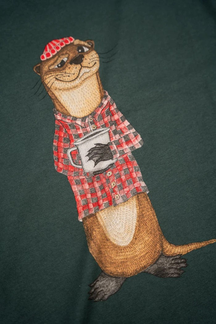 T-Shirt - An Otter Coffee T-shirt (Green Gables)