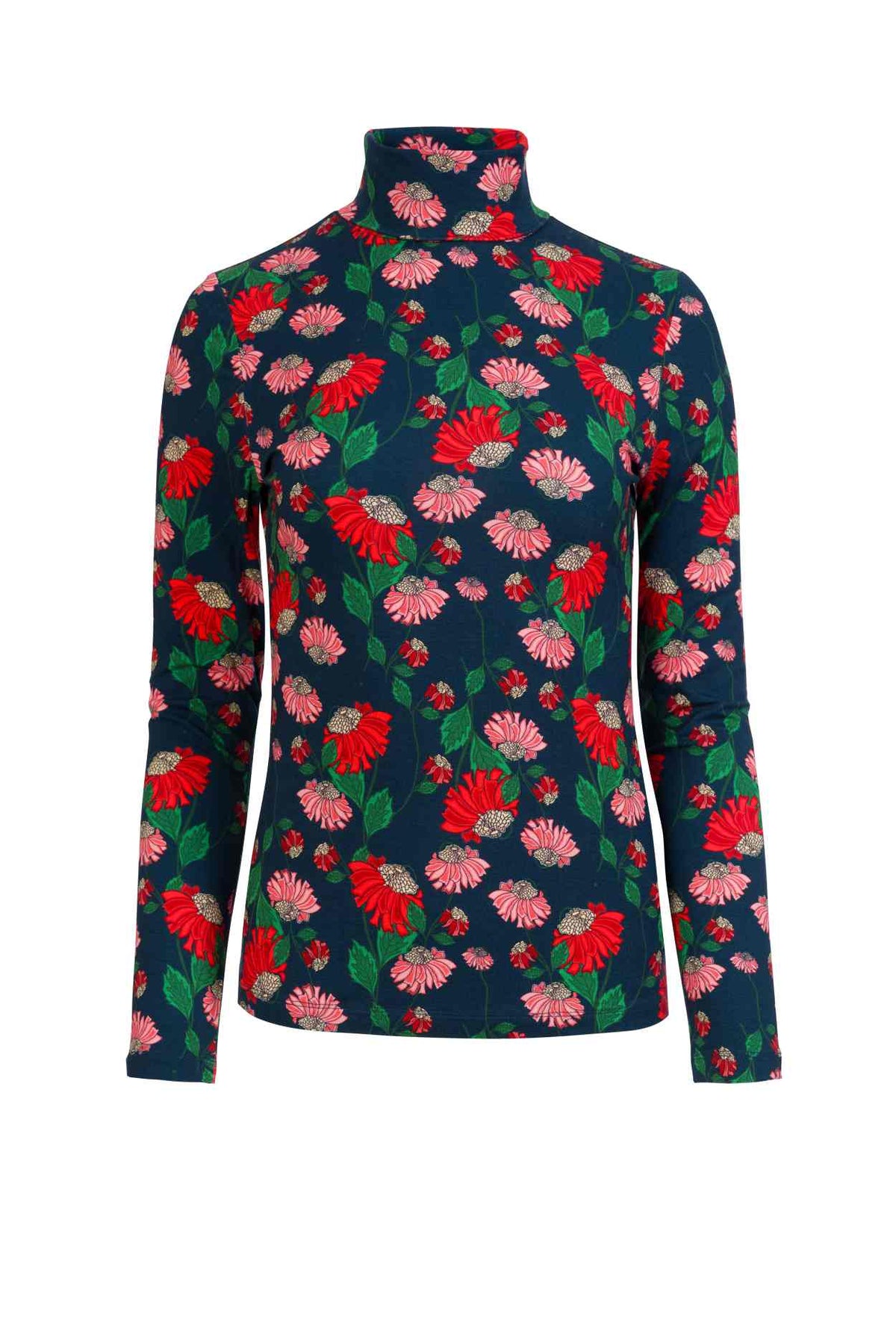 Shirt - Ruby Top Scarlet Serenade - Navy Peony