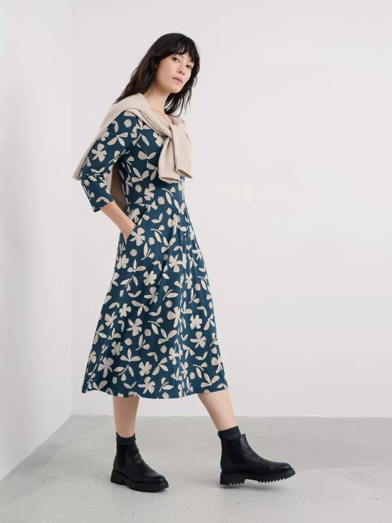 Kleid - April Dress - Organic Shapes Dark Lugger