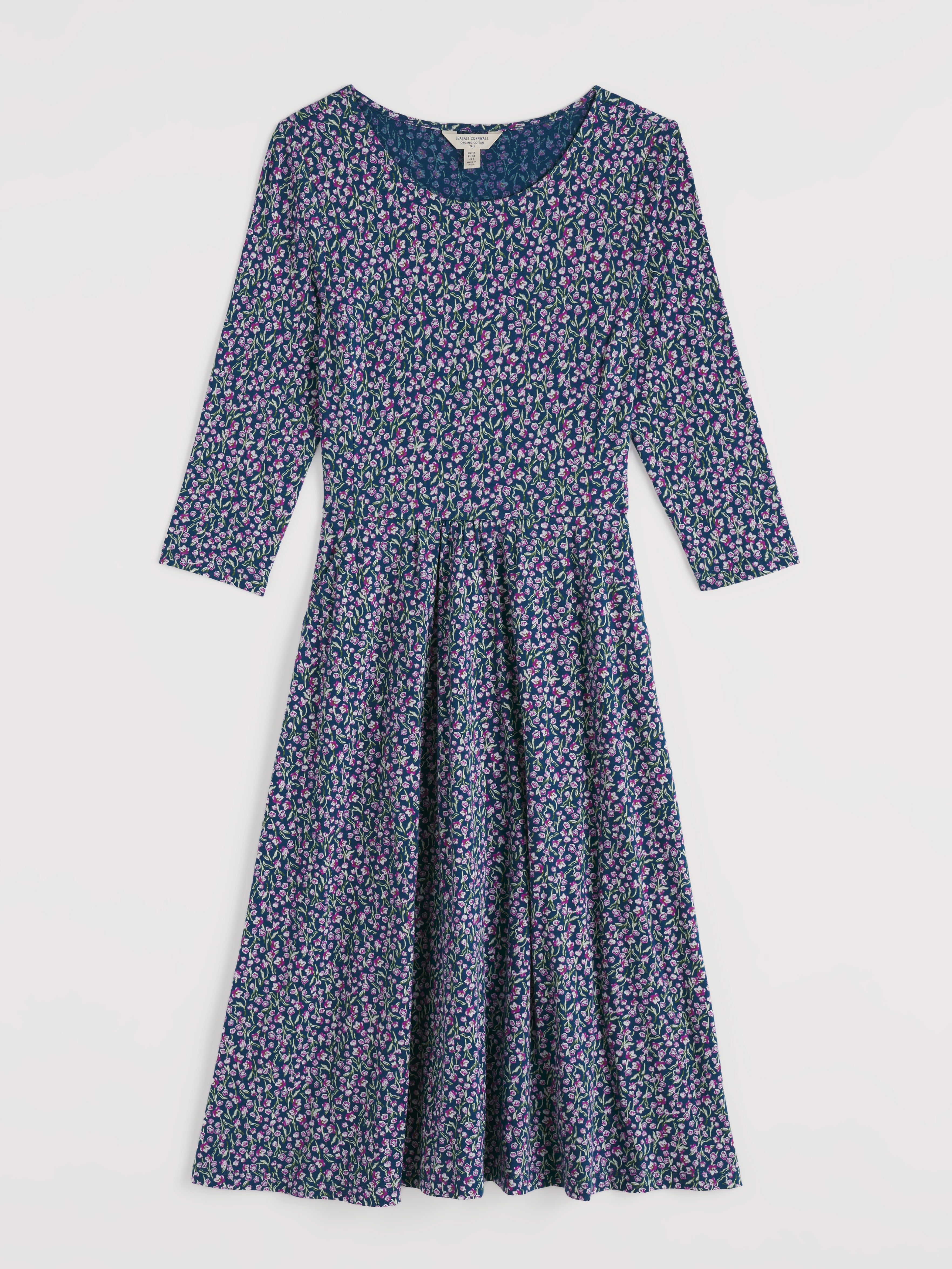 Kleid - April Dress - Flax Flower Bright Orchid