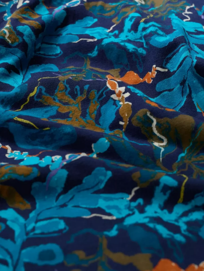 Kleid - April Dress - Floating Fronds Maritime