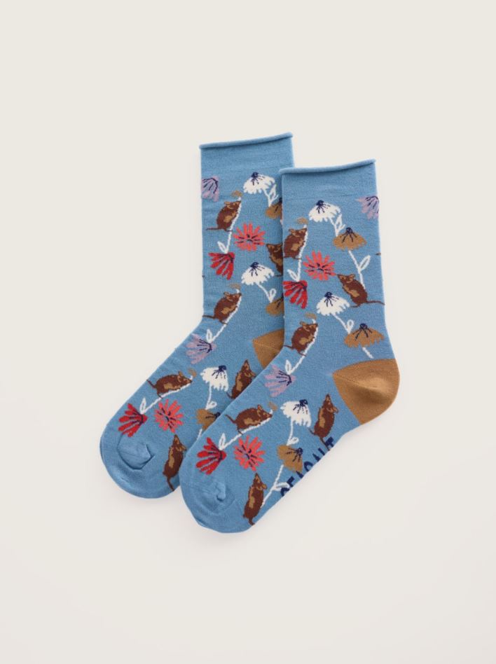 Socken - Women's Bamboo Arty Socks - Harvest Mouse Estuary