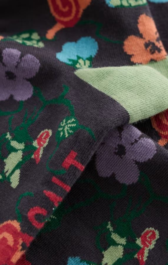 Socken - Womens Arty Socks - Nasturtium Press Slate (acc)