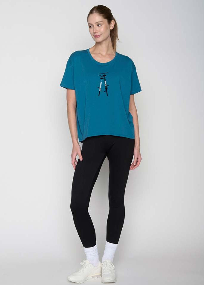 T-Shirt - Bike Romantic - Feel/T-Shirt/GOTS - Rich Blue