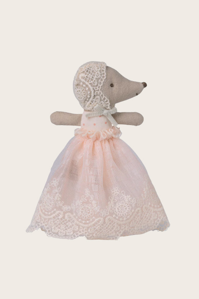 Maus - Baby Maus im Kleid - Powder