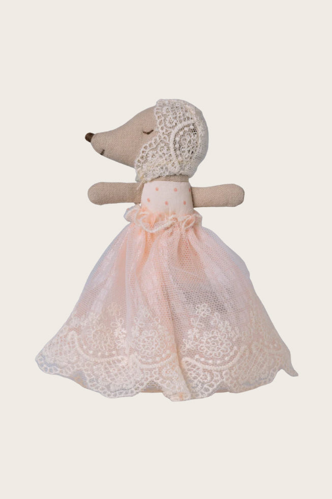 Maus - Baby Maus im Kleid - Powder