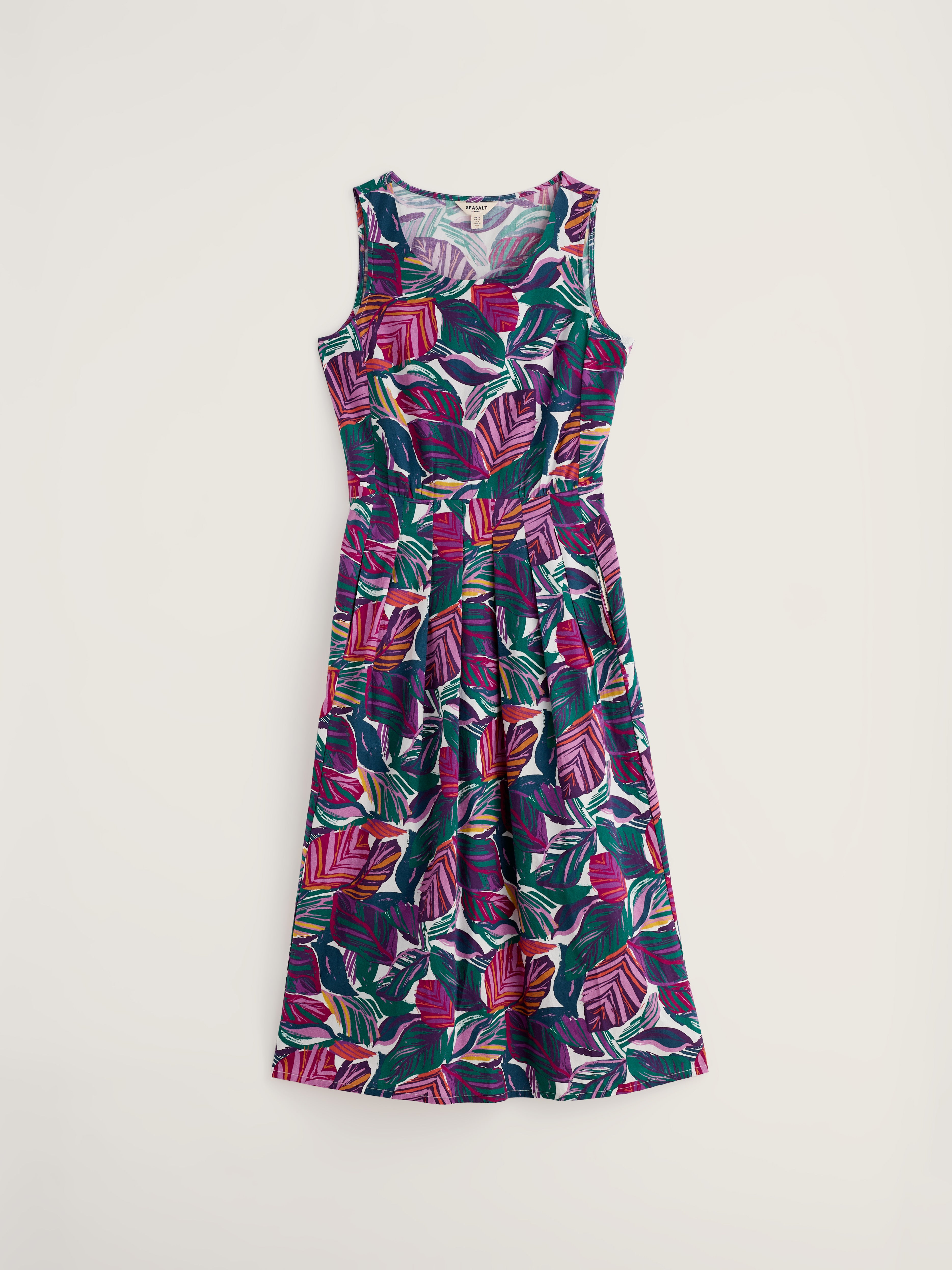 Kleid - Belle Dress - Canna Leaves Chalk