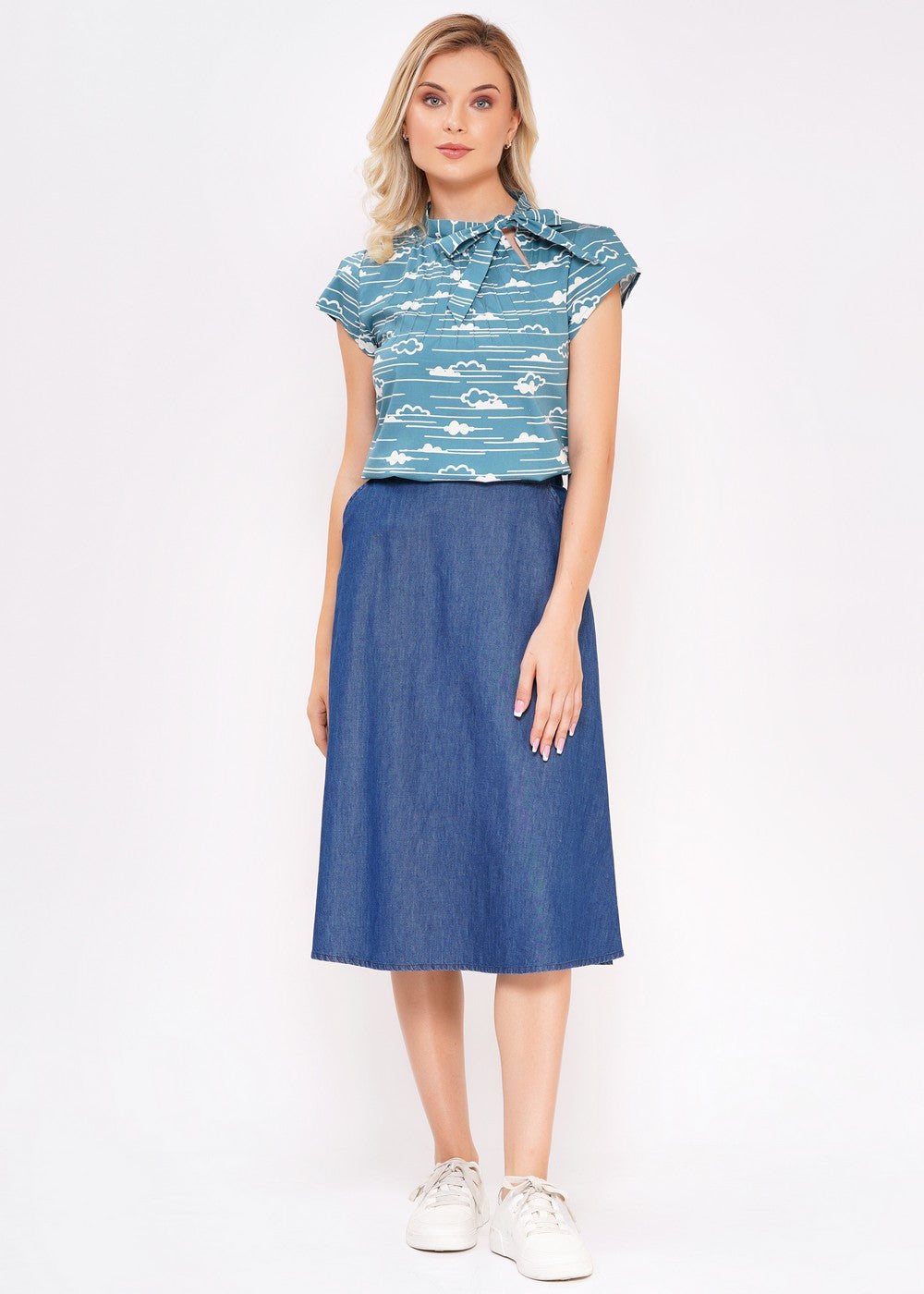 Bluse - Anna - cloud - Wolke