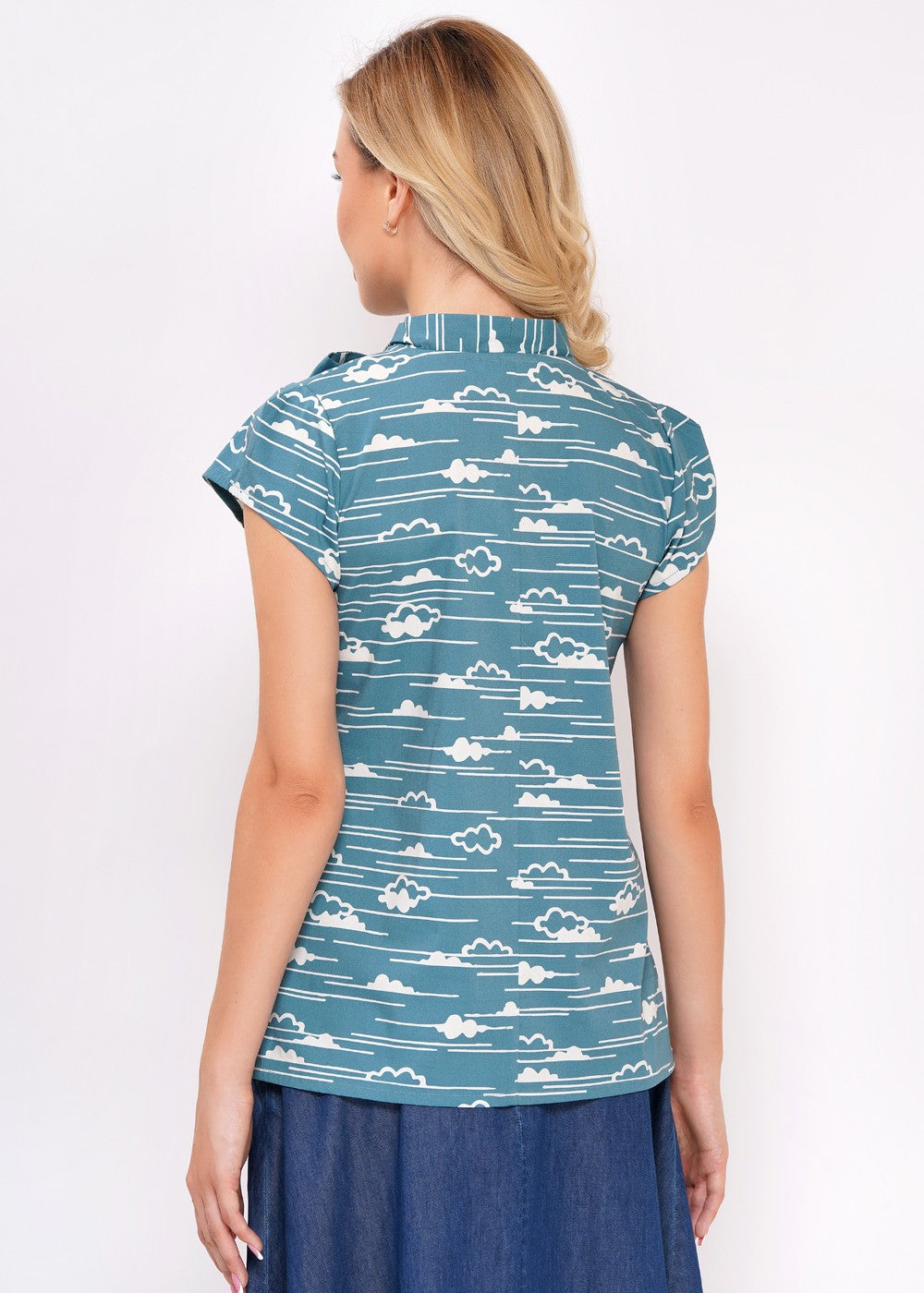 Bluse - Anna - cloud - Wolke
