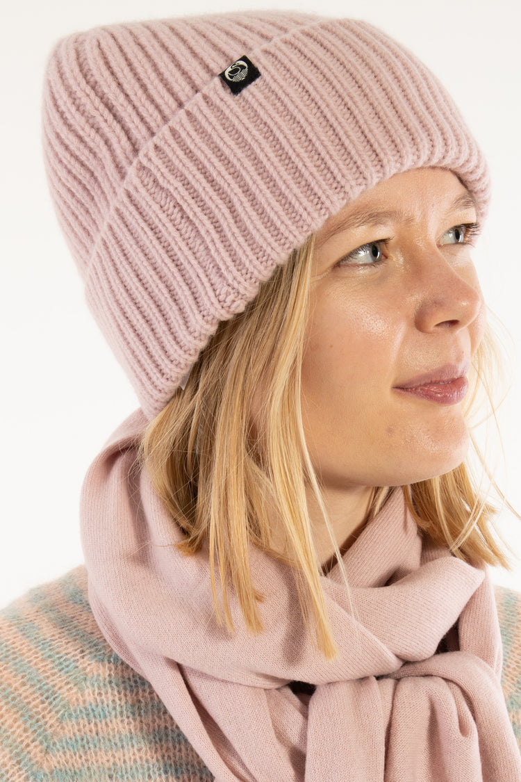 Mütze - Danewarm Thoughts Merino Beanie Powder Pink