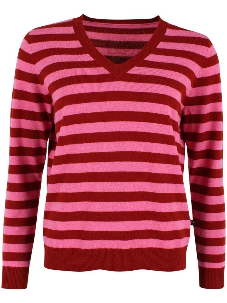 Pullover - Danesaint Merino Wool Sweater Dk Rust/Spicy Pink