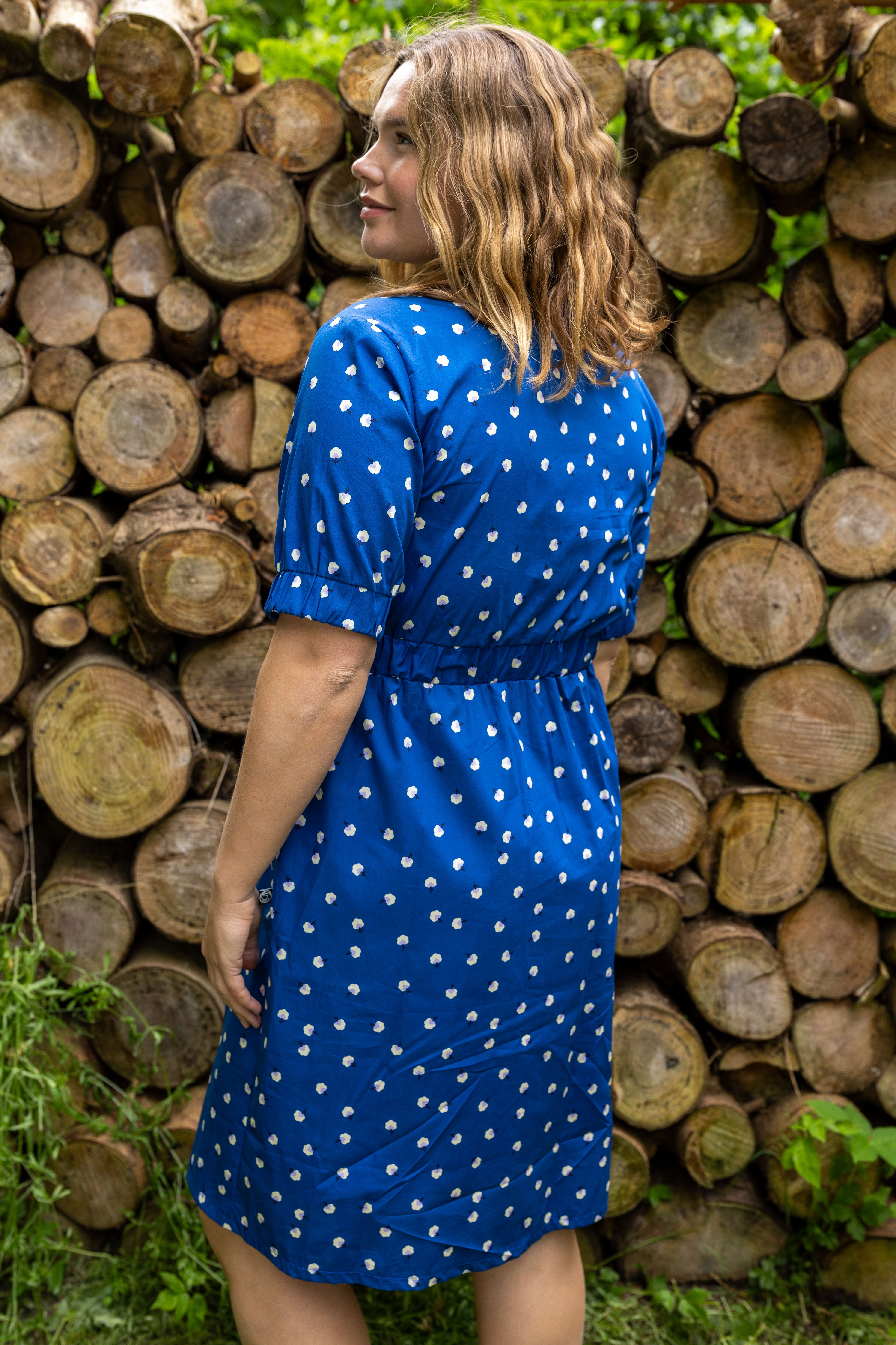 Kleid - Danesusanne Poplin Dress Dark Blue LILFLUFFERS