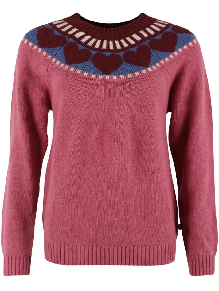 Pullover - Daneglamping Wool Sweater Berry Compote HEART