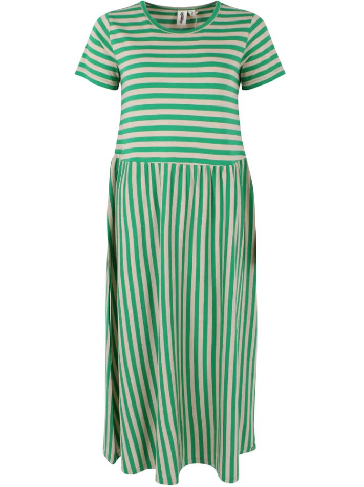 Kleid - Danekroeyer SS Modal Dress Green/Light Beige