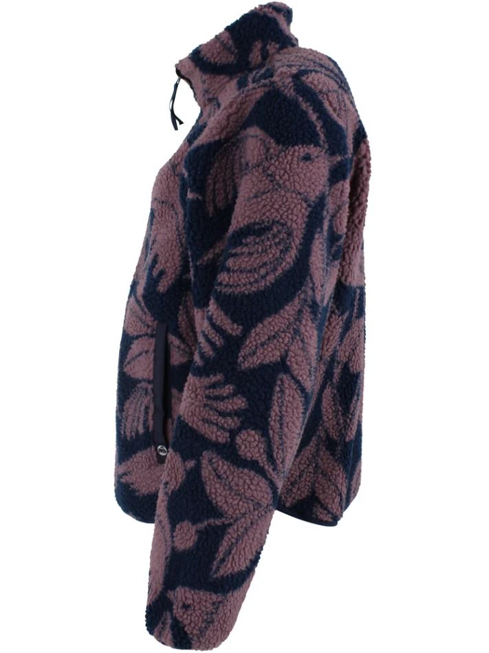 Jacke - Danelabrador Fleece Zip-Up Dark Navy/Grey Plum BIRDIEUP