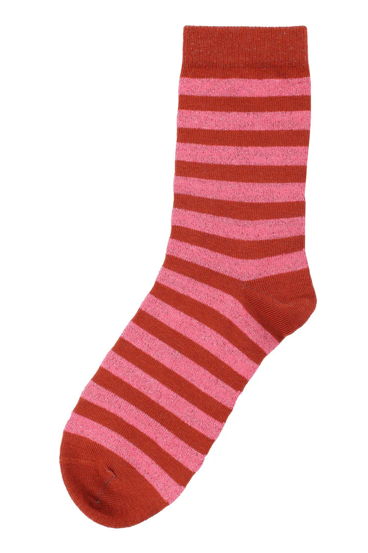 Socken - Daneraven Glitter Sox - Chili/Soft Cherry - ONESIZE
