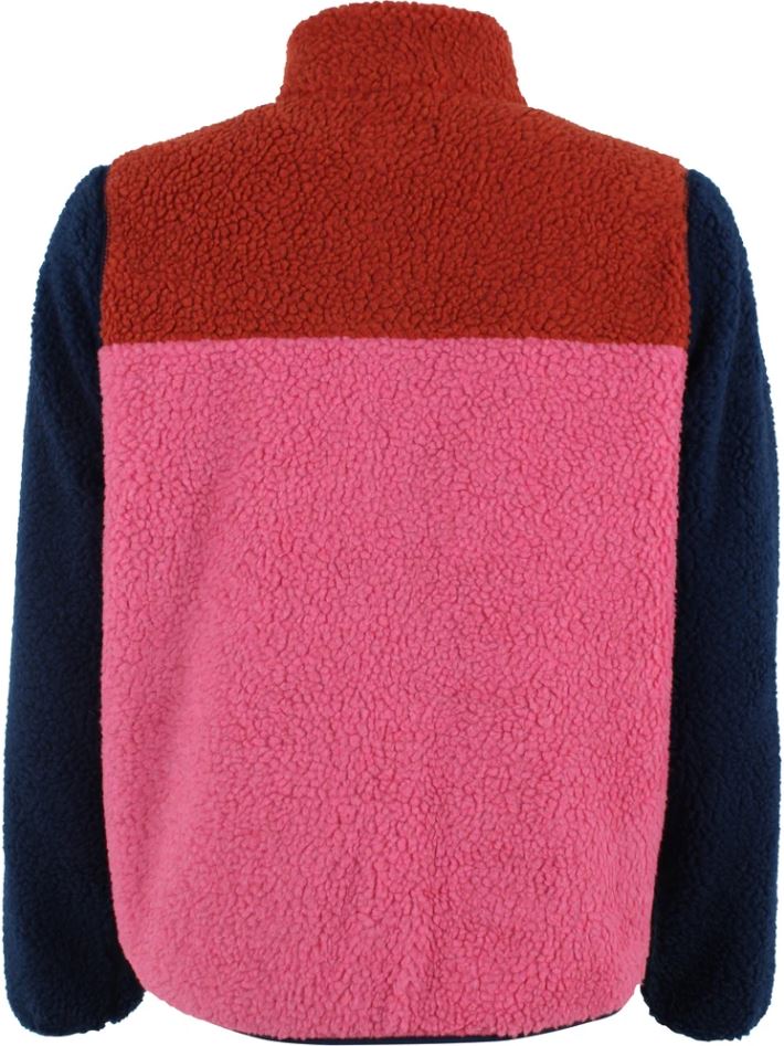 Jacke - Danebirk Fleece Zip-Up Chili/Soft Cherry/Dark Navy