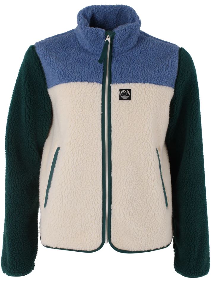 Jacke - Danebirk Fleece Zip-Up Canard/Porcelaine/Light Beige