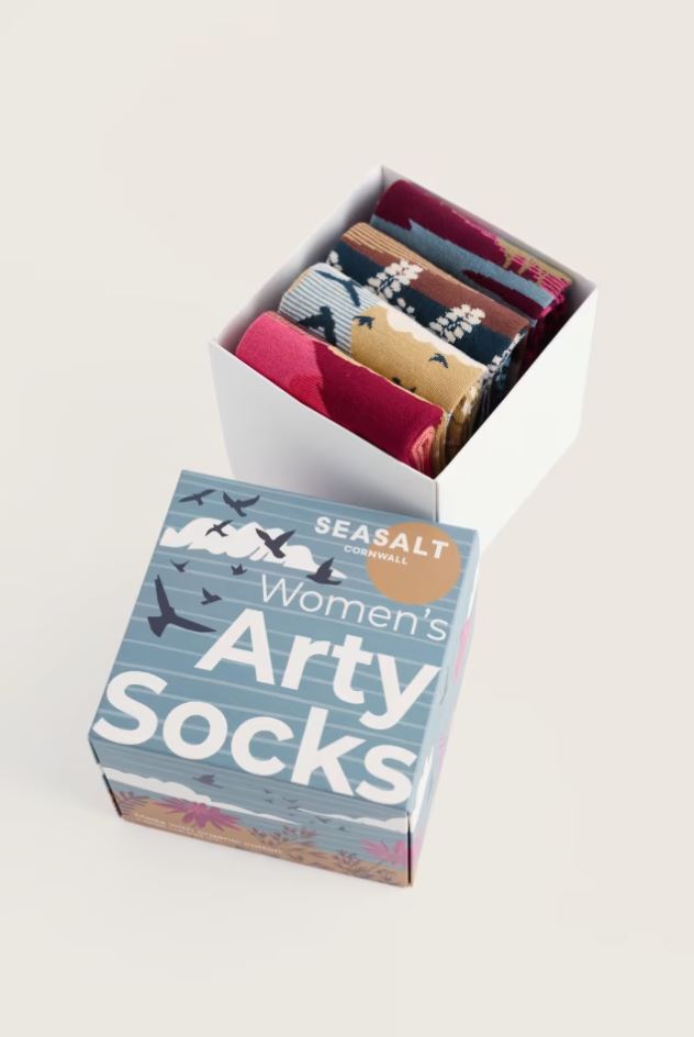 Socken-Box - Gift Box of 4 Women's Arty Socks Scenic - Lovan Mix