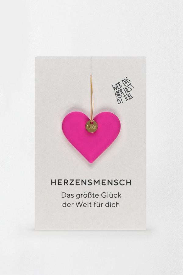 Glücksanhänger - Herzensmensch - Herz
