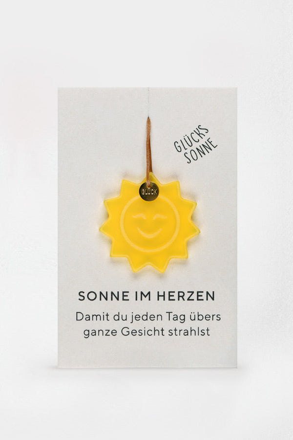 Glücksanhänger - Sonne im Herzen - Sonne