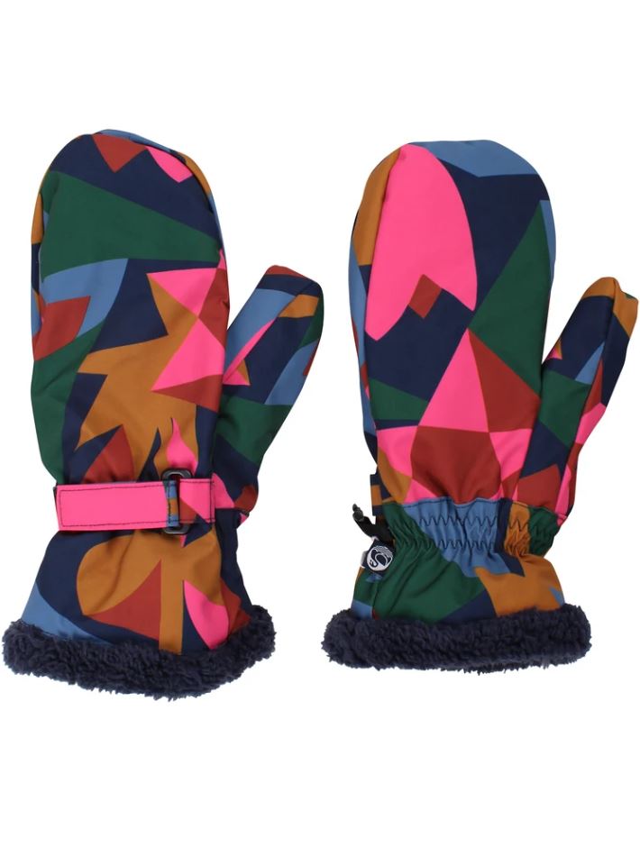 Handschuhe - Danehandy Mittens Dark Navy/Soft Cherry GEOFLEUR