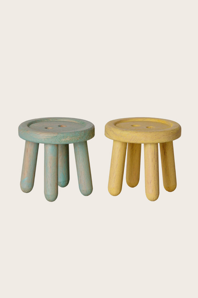 Hocker Set - Minze/Hellgelb - Maileg Zubehör