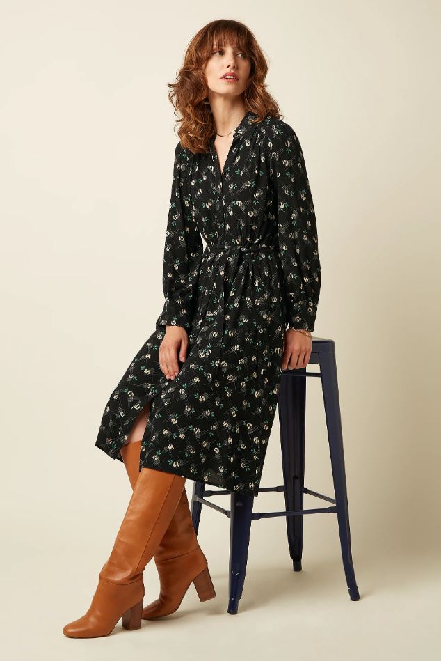 Kleid - Jeanne Dress Marcelle - Black
