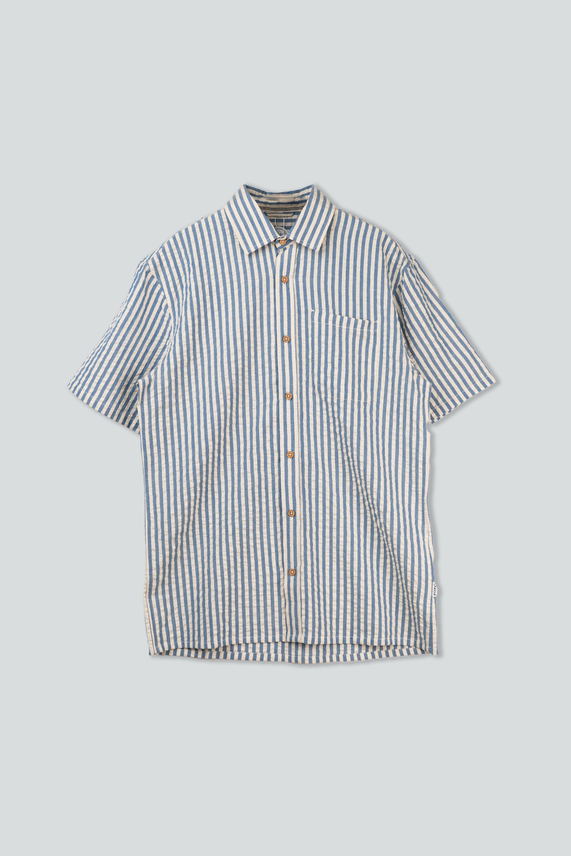 Hemd - Seer Sucker Short Sleeve Shirt - Bering Sea