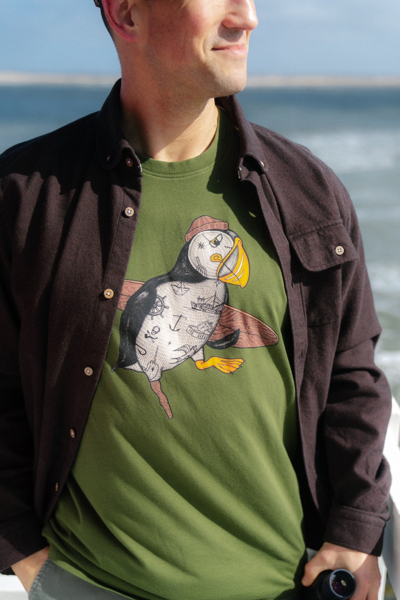 T-Shirt - Sea Parrot Surf T-shirt - Riffle Green