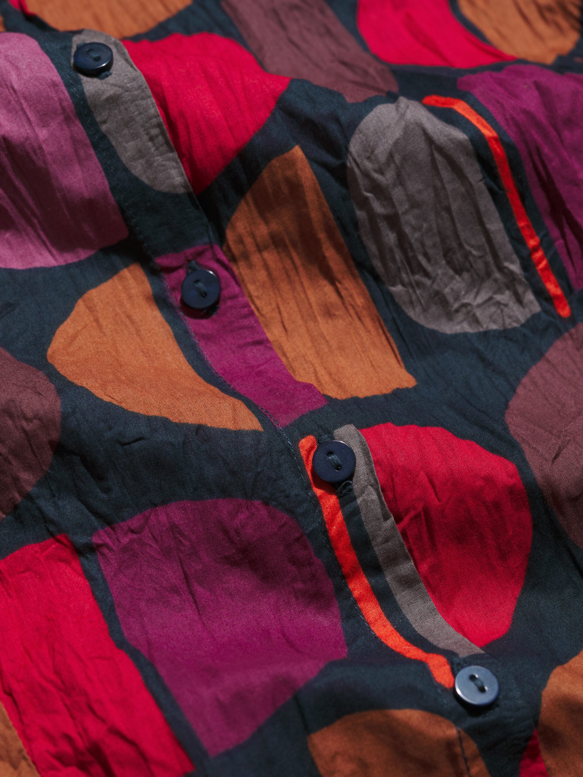 Bluse - Larissa  Shirt - Half Moon Stamp Onyx