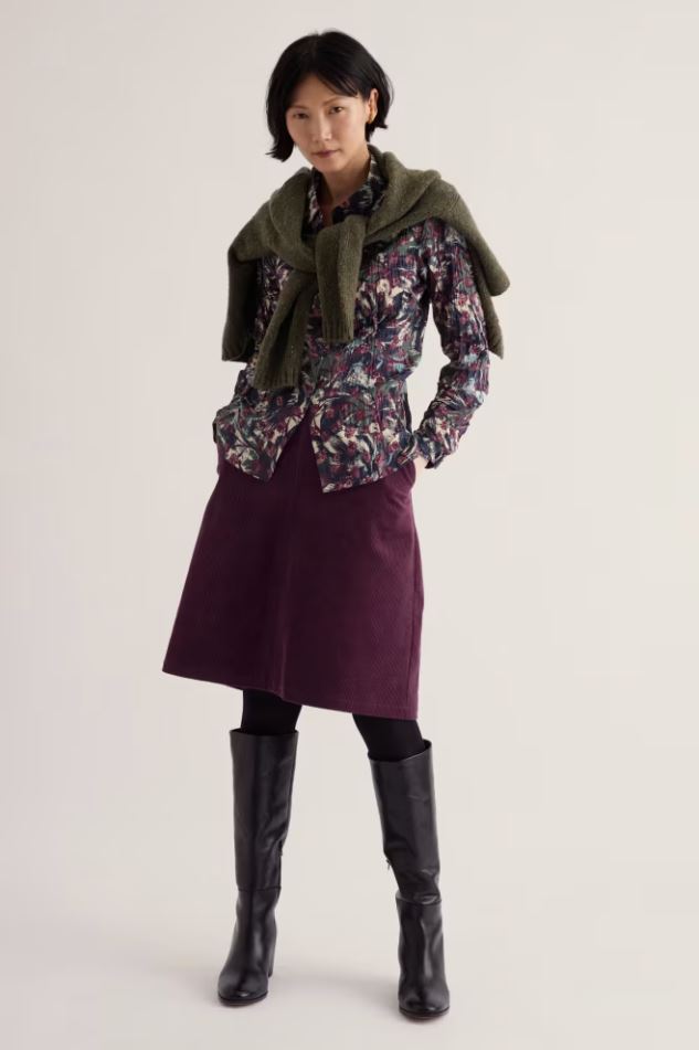 Bluse - Larissa Shirt - Dried Proteas Nori