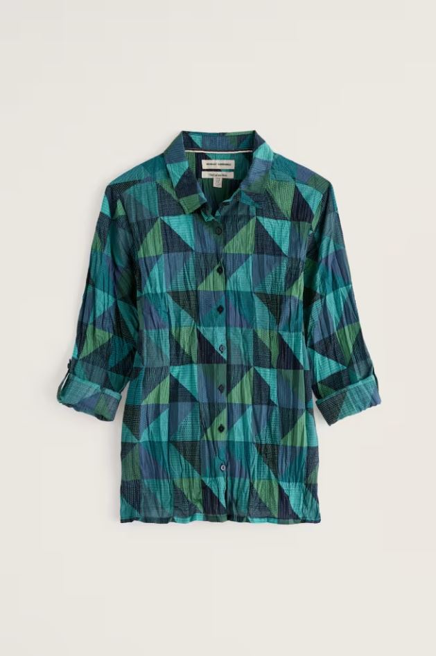 Bluse - Larissa Shirt - Blanket Geo Estuary