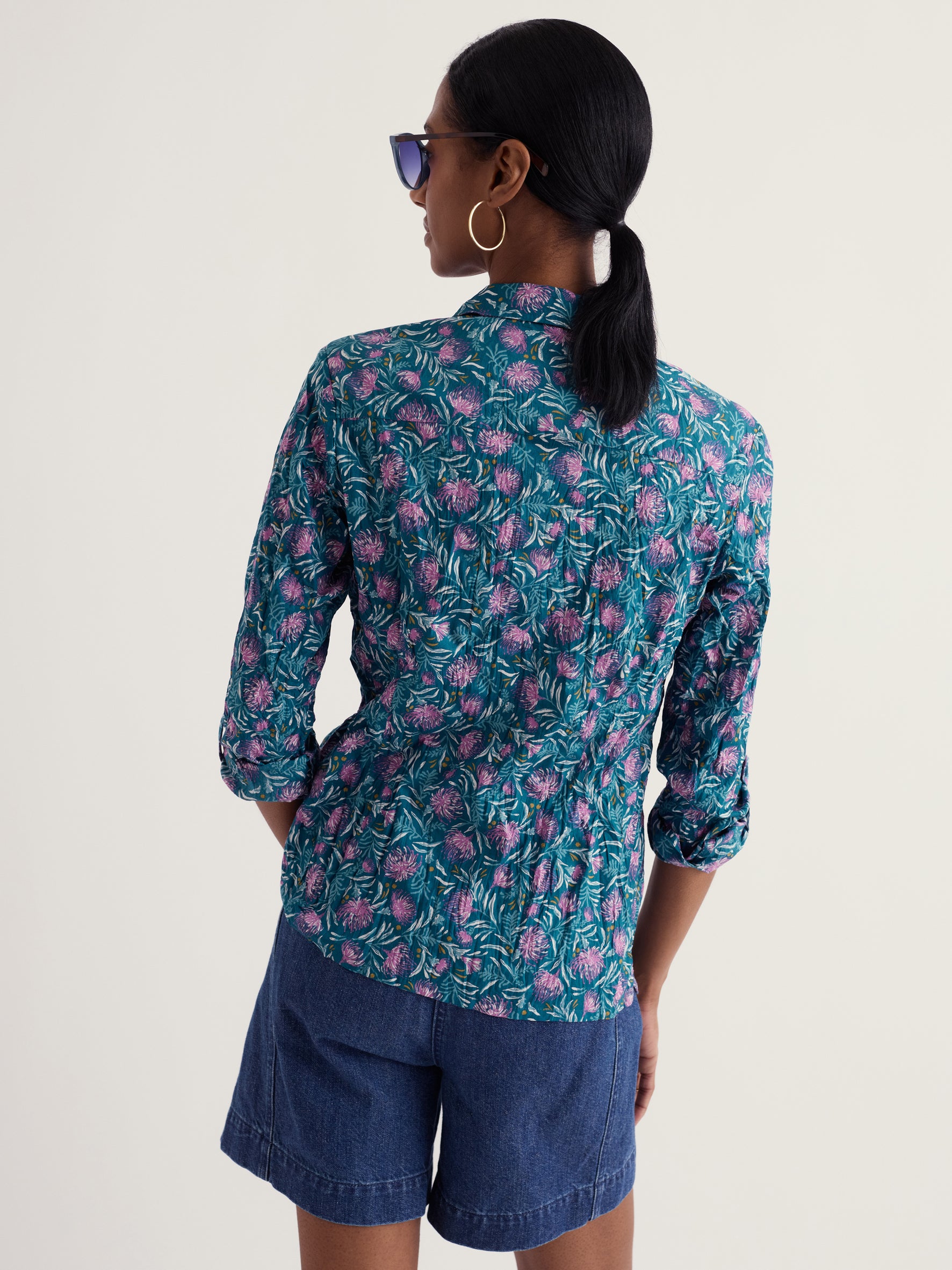 Shirt - langarm - Larissa Shirt - Pin Cushion Protea Storm