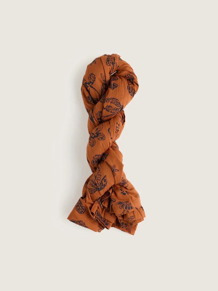 Bluse - Larissa Shirt - Tapestry Flowers Dark Acorn