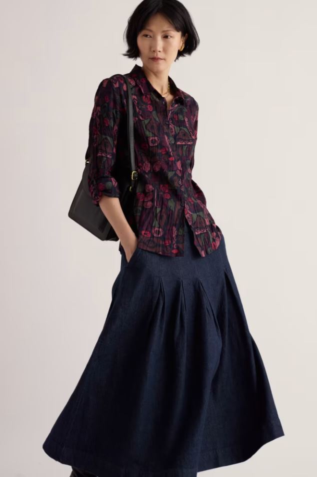 Bluse - Larissa Shirt - Sculpted Shapes Dried Rose