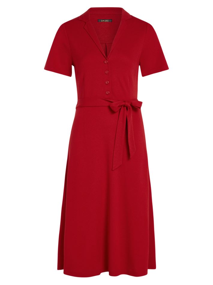 Kleid - Lola Dress Milano Crepe - Chili Red