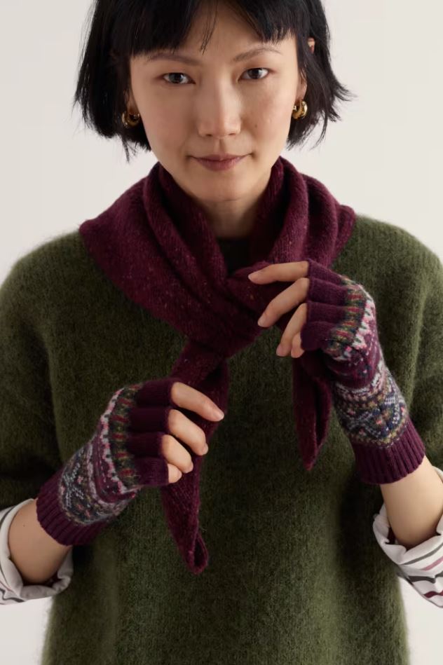 Handschuhe - Mabyn Mittens - Larkspur Dark Hellebore