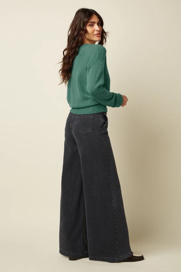 Pullover - Mauve Top Farfalle - Fir Green