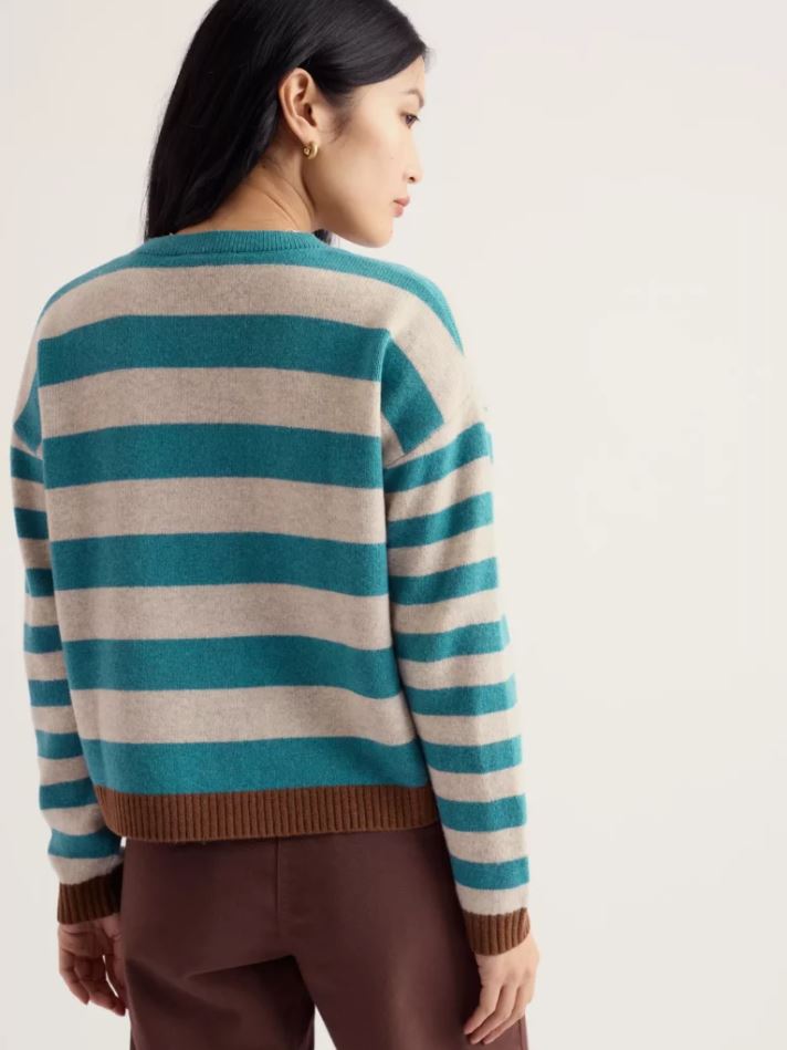 Strickjacke - Pinwell Cardigan - Bright Shape Estuary Mix