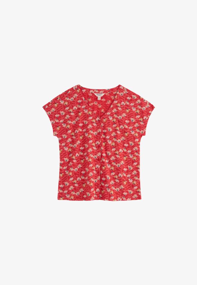 Bluse - Rushmaker Shirt - Echinacea Stems Tomato