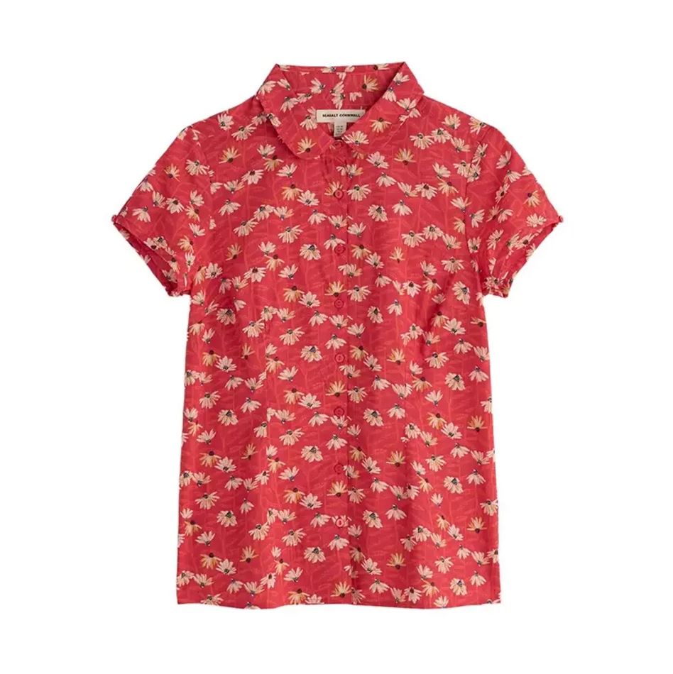 Bluse - Rushmaker Shirt - Echinacea Stems Tomato
